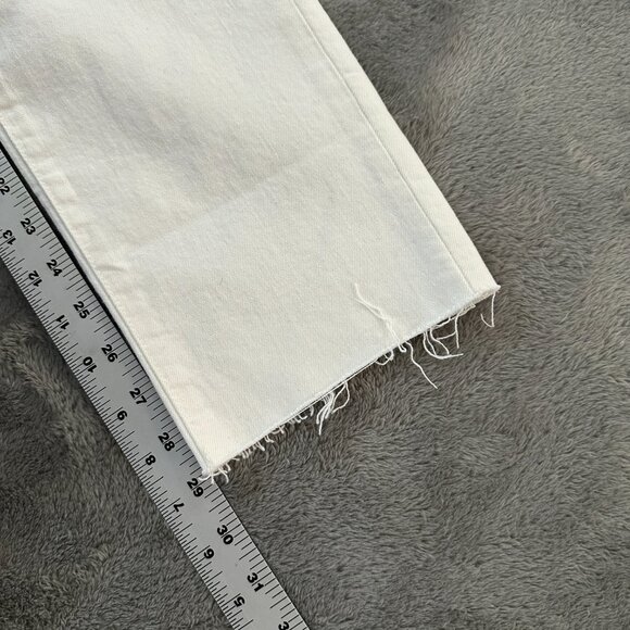 NWT Madewell The Curvy Perfect Vintage Straight Leg Jeans 25 Cream Women's - Picture 8 of 9